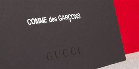 comme des garcon gucci|Comme Des Garçons x Gucci Capsule Collection Teaser.